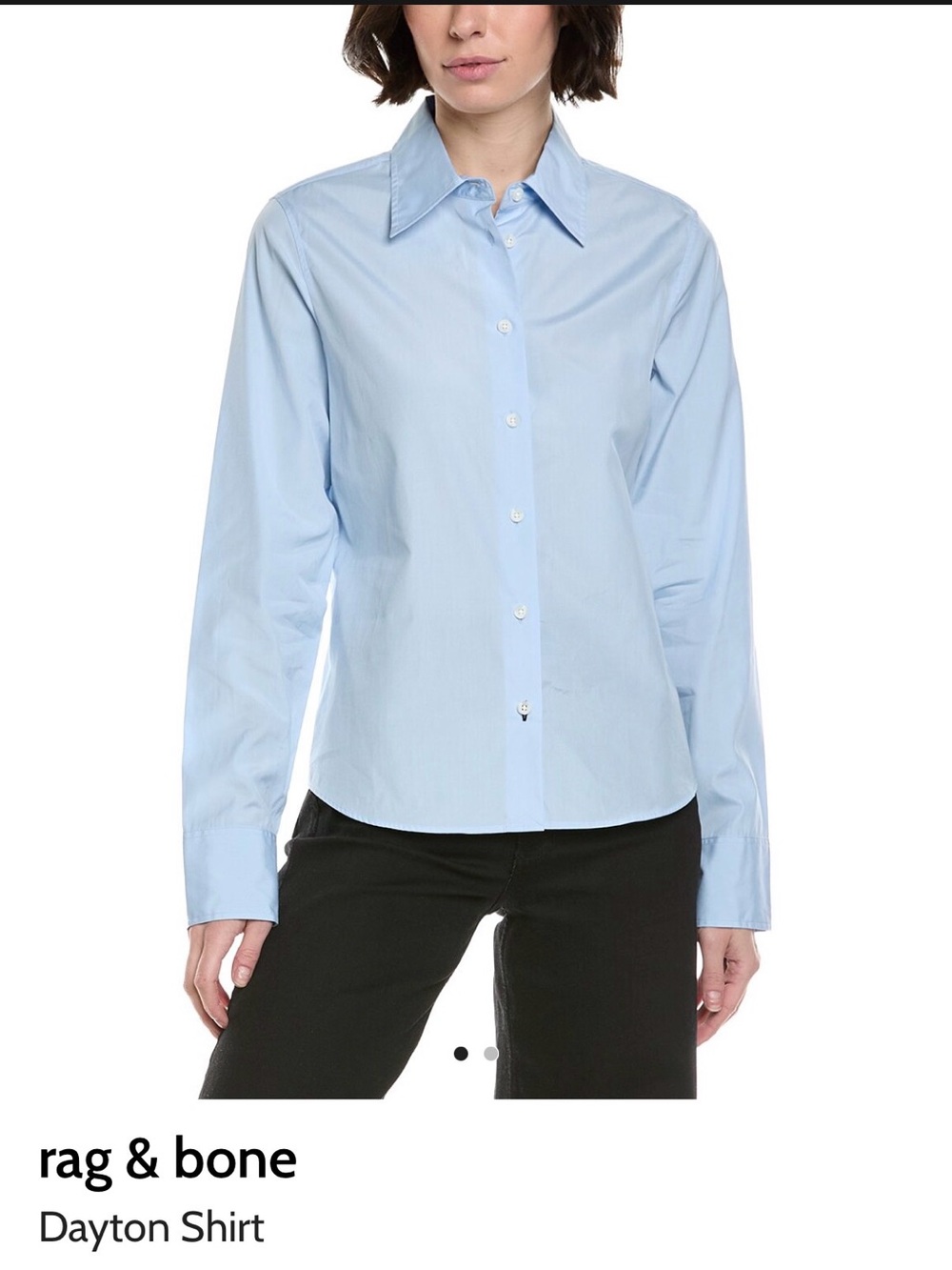 rag & bone Light Blue Button-Down Shirt